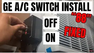 GE AIR CONDITIONER - HOW TO FIX- W/ SWITCH INSTALL- GE AC Unit Model AHC12LYW1 or ACH14AZW1 -