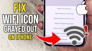 Fix WiFi Icon Grayed Out on iPhone!