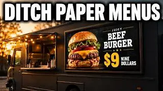 Turn Your Food Truck TV into a Digital Menu Board (Free)