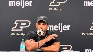 Purdue head coach Ryan Walters pre-Indiana State press conference