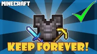 MINECRAFT | How to Keep Tools, Weapons, or Armor Forever! (Too Expensive Repair)