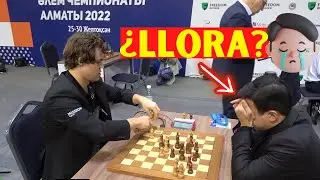 Reacción: Maestro a punto de largar en LLANTO luego de arruinar una posición soñada contra Carlsen