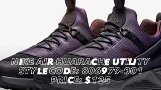THE NIKE HUARACHE UTILITY RELEASES WITH ACG TONES / SNEAKER X9