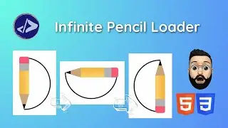 Loading Page Animation | Customized Dev | Infinite Pencil Loader using HTML & CSS