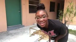 REGULAR DEGULAR VLOG: SPRAY PAINTING MY SILVER TABLE: GOLD! BLOOPERS AT THE END!