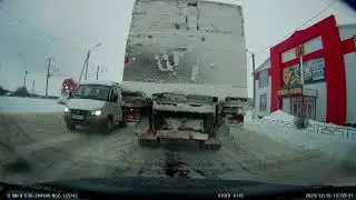 Поездка с работы после снегопада