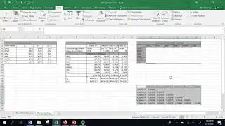 How to create a Variance Covariance Matrix in Excel