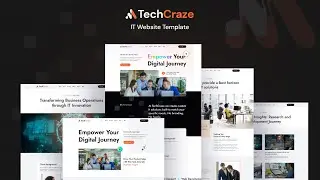 TechCraze - IT Website Template / Build a Professional IT Website