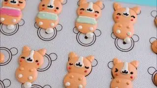 How to pipe corgi macarons