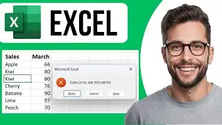 How To Prevent Duplicate Entries In Excel