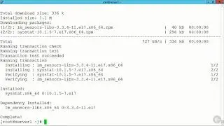 33   Installing the Package sysstat