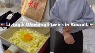 Living & Working Diaries in Kuwait| what i eat in a day, cabbage recipe, h&m haul, skin care