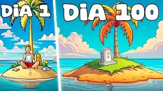 Sobreviví 100 DÍAS en una ISLA DESIERTA