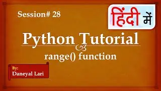 range() function in Python  | Python Tutorial in Hindi | #28