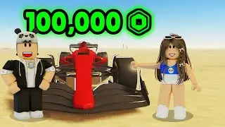 We drove a Formula 1 car together!! Roblox a Dusty trip