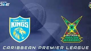 CPL Live | St Lucia Kings Vs Guyana Amazon Warriors Live | SLK Vs GAW Live |