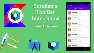 How to implement Scrollable ToolBar in Jetpack Compose | Android | Kotlin | Make it Easy