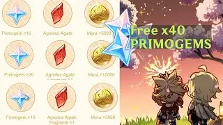 New Web Event Claim Your 40 Primogems Now!! | Genshin Impact