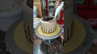 1 kg Beautiful Chocolate Cake Design #shorts #cake #chocolatecake