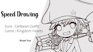 Speed drawing : Sora - The Caribean Outfit