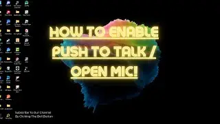 How To Enable Push To Talk / Open Mic For Call Of Duty! (Tutorial)