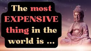 The most EXPENSIVE thing in the world is .... | Powerful Buddha’s Quotes | Quotation Factory