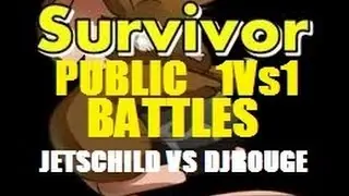 Transformice Survivor Public 1Vs1 Battles: [Jetschild VS Djrouge] Counted rounds.