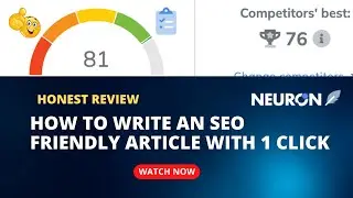 1-Click SEO Magic: Crafting Articles That Rank on Google | NeuronWriter Review