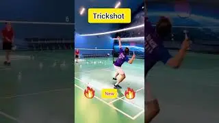 Trickshot 🔥🏸 #shorts #badminton #trickshots #badmintontraining
