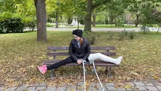 Girl in Long Leg Plaster Cast (LLC)  #gipsbein #longlegcast #fulllegcast
