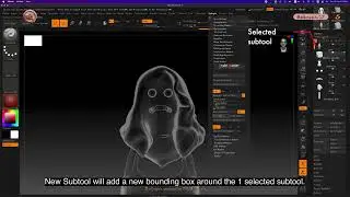 ZB_18.09  |  How to accurately measure  1 Subtool with Scale Master's New bounding box.