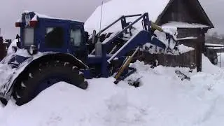Уборка снега трактор Т 40