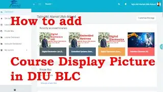How to add Course Display Picture or Thumbnail in Moodle Courses