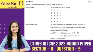 CLASS 10 ICSE BOARD JAVA 2023 QUESTION-5