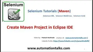 Maven video - How to create maven project in Eclipse IDE