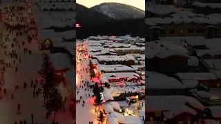 Doğal Güzellikler: Harika Manzaralar Natural Beauty: Stunning Landscapes snow scene in townlet