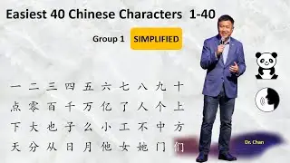 Your first 40 easiest Chinese characters.  How to pronounce in Chinese?