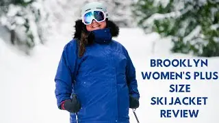 Women's Plus Size Ski Jacket Review - Brooklyn Blueberry Sizes 18-30