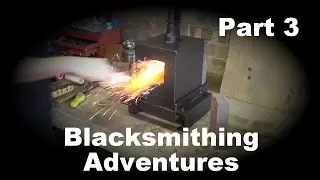 MadWizards Blacksmithing Adventures Part 3 - Anvil Stand Firing Up the Forge