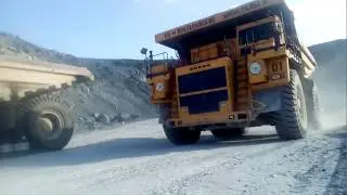 Поездка на автосамосвале БелАЗ из предыдущего ролика.