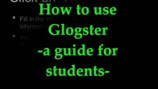 How to use Glogster   A Guide for Students