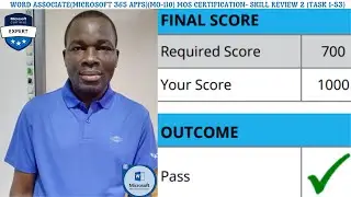 WORD ASSOCIATE MICROSOFT 365 APPS (EXAM MO 110) MOS Certification - SKILL REVIEW 2(PRACTICE EXAM)