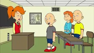 Classic Caillou skip's school to go to dave and busters/Grounded/Suspended
