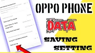How To Save DATA On Oppo Phone /DATA SAVING MODE