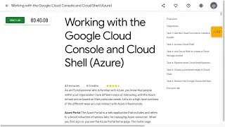 Working with the Google Cloud Console and Cloud Shell Azure