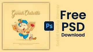 Ganesh Chaturthi SPoster Designing in Adobe Photoshop | Free PSD |  Pixa Vector #ganeshchaturthi