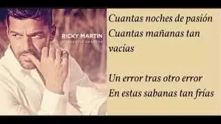 Ricky Martin - Disparo Al Corazón (Con Letra)