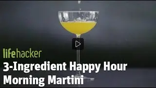 3 Ingredient Lifehacker.  A Morning Martini