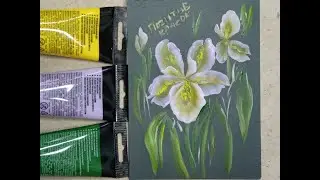 Рисую ирис акрилом