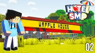 I Built A Waffle House in Minecraft - Hotel SMP EP 2